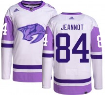 Youth Adidas Nashville Predators Tanner Jeannot Hockey Fights Cancer Jersey - Authentic