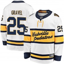 Youth Fanatics Branded Nashville Predators Kevin Gravel White 2020 Winter Classic Player Jersey - Breakaway