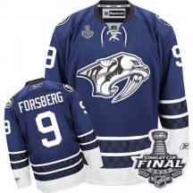 Men's Reebok Nashville Predators Filip Forsberg Blue Third 2017 Stanley Cup Final Jersey - Authentic