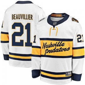 Men's Fanatics Branded Nashville Predators Anthony Beauvillier White 2020 Winter Classic Player Jersey - Breakaway