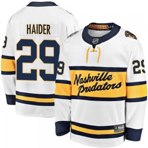 Men's Fanatics Branded Nashville Predators Ethan Haider White 2020 Winter Classic Player Jersey - Breakaway