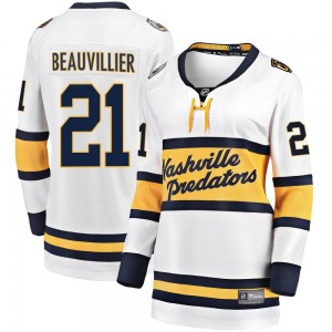 Women's Fanatics Branded Nashville Predators Anthony Beauvillier White 2020 Winter Classic Player Jersey - Breakaway