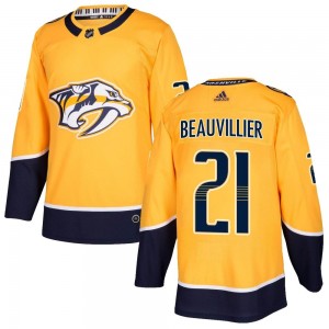 Youth Adidas Nashville Predators Anthony Beauvillier Gold Home Jersey - Authentic
