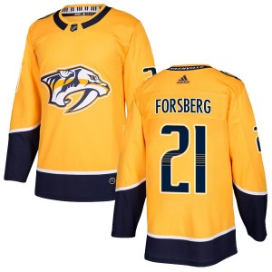 Youth Adidas Nashville Predators Peter Forsberg Gold Home Jersey - Authentic