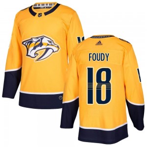 Youth Adidas Nashville Predators Liam Foudy Gold Home Jersey - Authentic