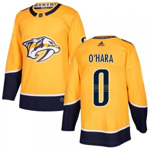 Youth Adidas Nashville Predators Cole O'Hara Gold Home Jersey - Authentic