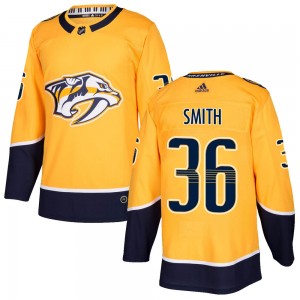 Youth Adidas Nashville Predators Cole Smith Gold Home Jersey - Authentic