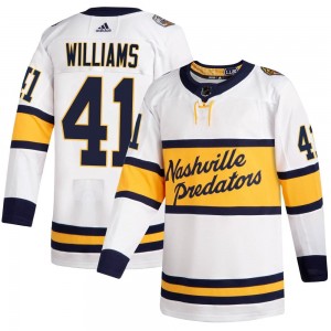 Men's Adidas Nashville Predators Joshua Williams White 2020 Winter Classic Player Jersey - Authentic