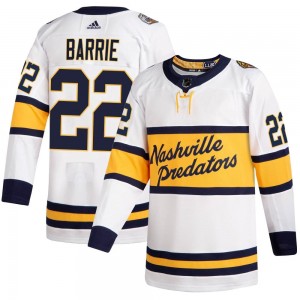 Youth Adidas Nashville Predators Tyson Barrie White 2020 Winter Classic Player Jersey - Authentic