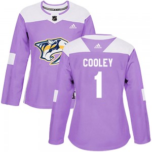Women's Adidas Nashville Predators Devin Cooley Purple Fights Cancer Practice Jersey - Authentic