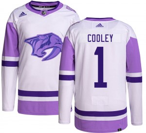 Youth Adidas Nashville Predators Devin Cooley Hockey Fights Cancer Jersey - Authentic