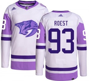 Youth Adidas Nashville Predators Austin Roest Hockey Fights Cancer Jersey - Authentic