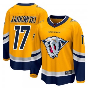 Men's Fanatics Branded Nashville Predators Mark Jankowski Yellow Special Edition 2.0 Jersey - Breakaway