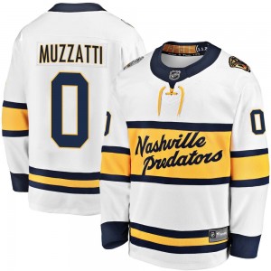 Youth Fanatics Branded Nashville Predators Sutter Muzzatti White 2020 Winter Classic Player Jersey - Breakaway