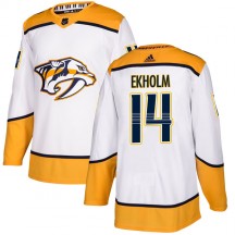 Men's Adidas Nashville Predators Mattias Ekholm White Away Jersey - Authentic