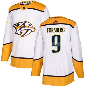 Men's Adidas Nashville Predators Filip Forsberg White Away Jersey - Authentic