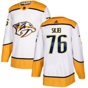 Men's Adidas Nashville Predators Brady Skjei White Away Jersey - Authentic