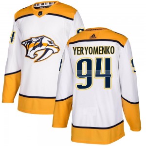 Men's Adidas Nashville Predators Vladislav Yeryomenko White Away Jersey - Authentic