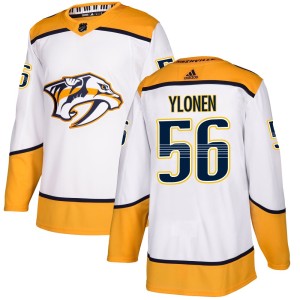 Men's Adidas Nashville Predators Jesse Ylonen White Away Jersey - Authentic