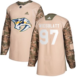 Youth Adidas Nashville Predators Oasiz Wiesblatt Camo Veterans Day Practice Jersey - Authentic