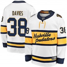 Men's Fanatics Branded Nashville Predators Jeremy Davies White 2020 Winter Classic Player Jersey - Breakaway