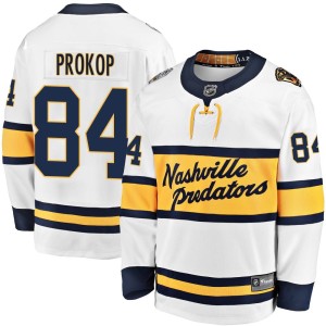 Men's Fanatics Branded Nashville Predators Luke Prokop White 2020 Winter Classic Player Jersey - Breakaway