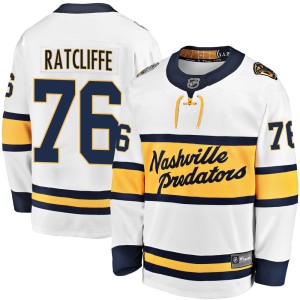 Men's Fanatics Branded Nashville Predators Isaac Ratcliffe White 2020 Winter Classic Player Jersey - Breakaway