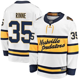Men's Fanatics Branded Nashville Predators Pekka Rinne White 2020 Winter Classic Jersey - Breakaway