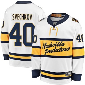 Men's Fanatics Branded Nashville Predators Fedor Svechkov White 2020 Winter Classic Player Jersey - Breakaway