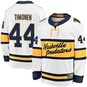 Men's Fanatics Branded Nashville Predators Kimmo Timonen White 2020 Winter Classic Jersey - Breakaway