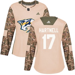 Women's Adidas Nashville Predators Scott Hartnell Camo Veterans Day Practice Jersey - Authentic