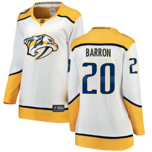 Women's Fanatics Branded Nashville Predators Justin Barron White Away Jersey - Breakaway