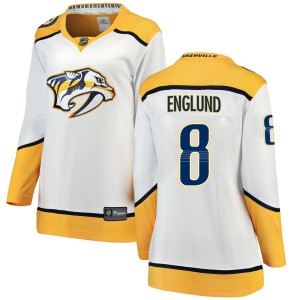 Women's Fanatics Branded Nashville Predators Andreas Englund White Away Jersey - Breakaway