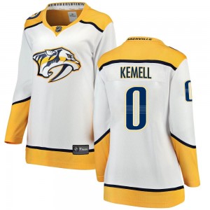 Women's Fanatics Branded Nashville Predators Joakim Kemell White Away Jersey - Breakaway