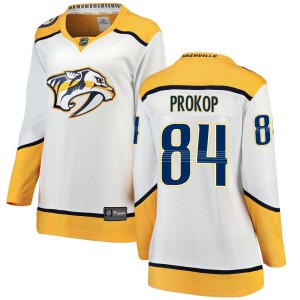 Women's Fanatics Branded Nashville Predators Luke Prokop White Away Jersey - Breakaway
