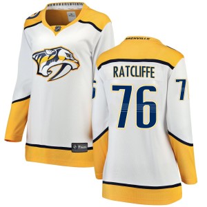 Women's Fanatics Branded Nashville Predators Isaac Ratcliffe White Away Jersey - Breakaway