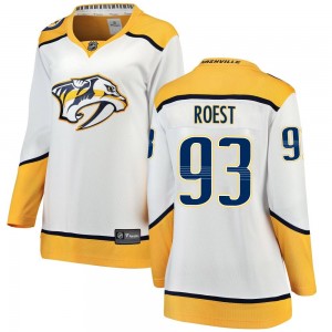 Women's Fanatics Branded Nashville Predators Austin Roest White Away Jersey - Breakaway