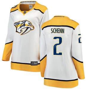 Women's Fanatics Branded Nashville Predators Luke Schenn White Away Jersey - Breakaway