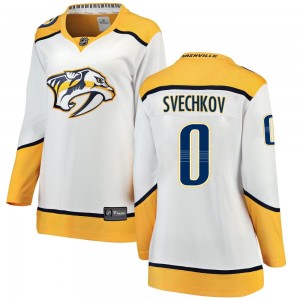 Women's Fanatics Branded Nashville Predators Fedor Svechkov White Away Jersey - Breakaway
