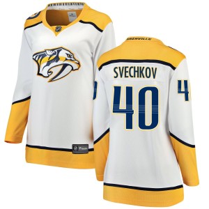 Women's Fanatics Branded Nashville Predators Fedor Svechkov White Away Jersey - Breakaway