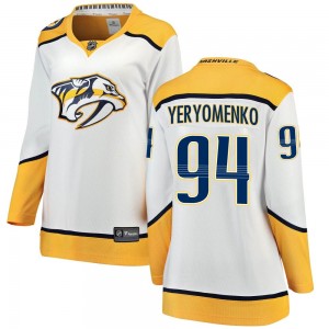 Women's Fanatics Branded Nashville Predators Vladislav Yeryomenko White Away Jersey - Breakaway