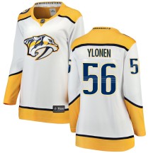 Women's Fanatics Branded Nashville Predators Jesse Ylonen White Away Jersey - Breakaway