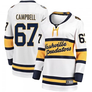 Women's Fanatics Branded Nashville Predators Alexander Campbell White 2020 Winter Classic Player Jersey - Breakaway