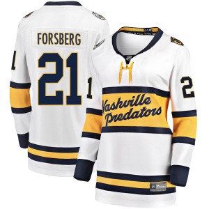 Women's Fanatics Branded Nashville Predators Peter Forsberg White 2020 Winter Classic Jersey - Breakaway