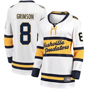 Women's Fanatics Branded Nashville Predators Stu Grimson White 2020 Winter Classic Jersey - Breakaway