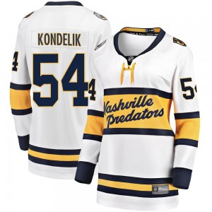 Women's Fanatics Branded Nashville Predators Jachym Kondelik White 2020 Winter Classic Player Jersey - Breakaway