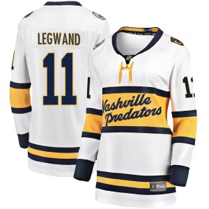 Women's Fanatics Branded Nashville Predators David Legwand White 2020 Winter Classic Jersey - Breakaway
