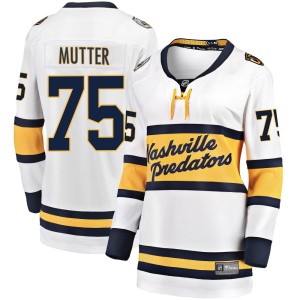 Women's Fanatics Branded Nashville Predators Navrin Mutter White 2020 Winter Classic Player Jersey - Breakaway