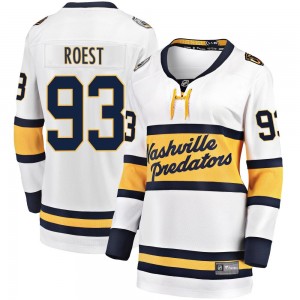 Women's Fanatics Branded Nashville Predators Austin Roest White 2020 Winter Classic Player Jersey - Breakaway