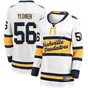 Women's Fanatics Branded Nashville Predators Jesse Ylonen White 2020 Winter Classic Player Jersey - Breakaway